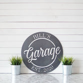 Custom Garage Sign, Personalized Garage Sign, Dad's Garage Sign, Metal Garage Sign, Fathers Day Gift, Anniversary Gift, Gifts For Dad, Laser Cut Metal Signs Custom Gift Ideas
